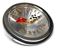 New Trim Parts Gold Front Or Rear Emblem Wbezel For 1958-61 C1 Corvette 5087