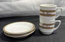 Schmidt Brasil Tia Maria Demitasse Expresso Cups & Saucers Set Of 2