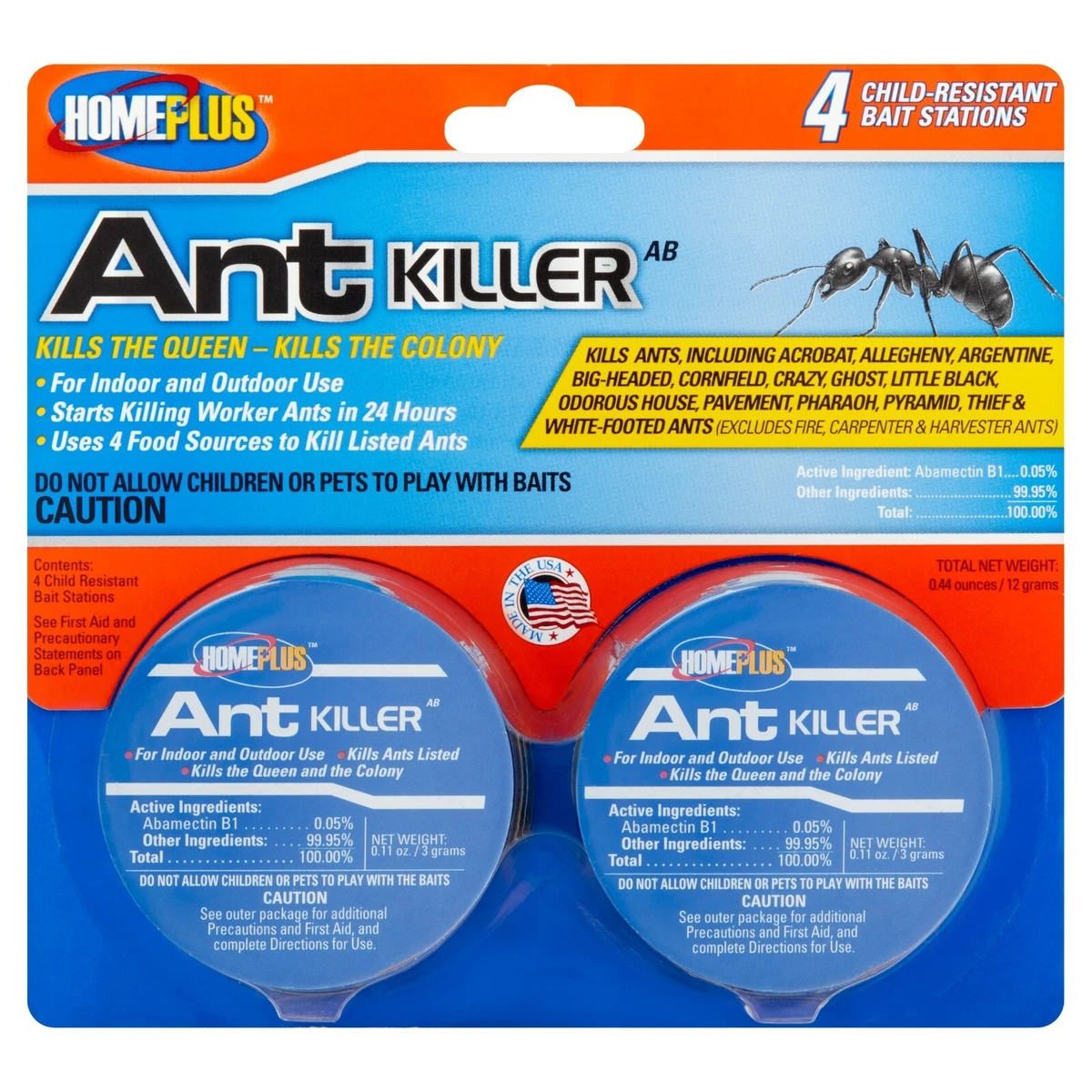 Home Plus Ant Killer (4Pack), Metal Ant Traps Indoor