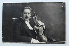 1910s Imperial Russian Violin player Schtserbakov Beautiful Violin Real Photo