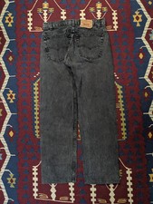 VTG Levi's 505 Denim Jeans, 29x28, Black, 80's, Made In USA
