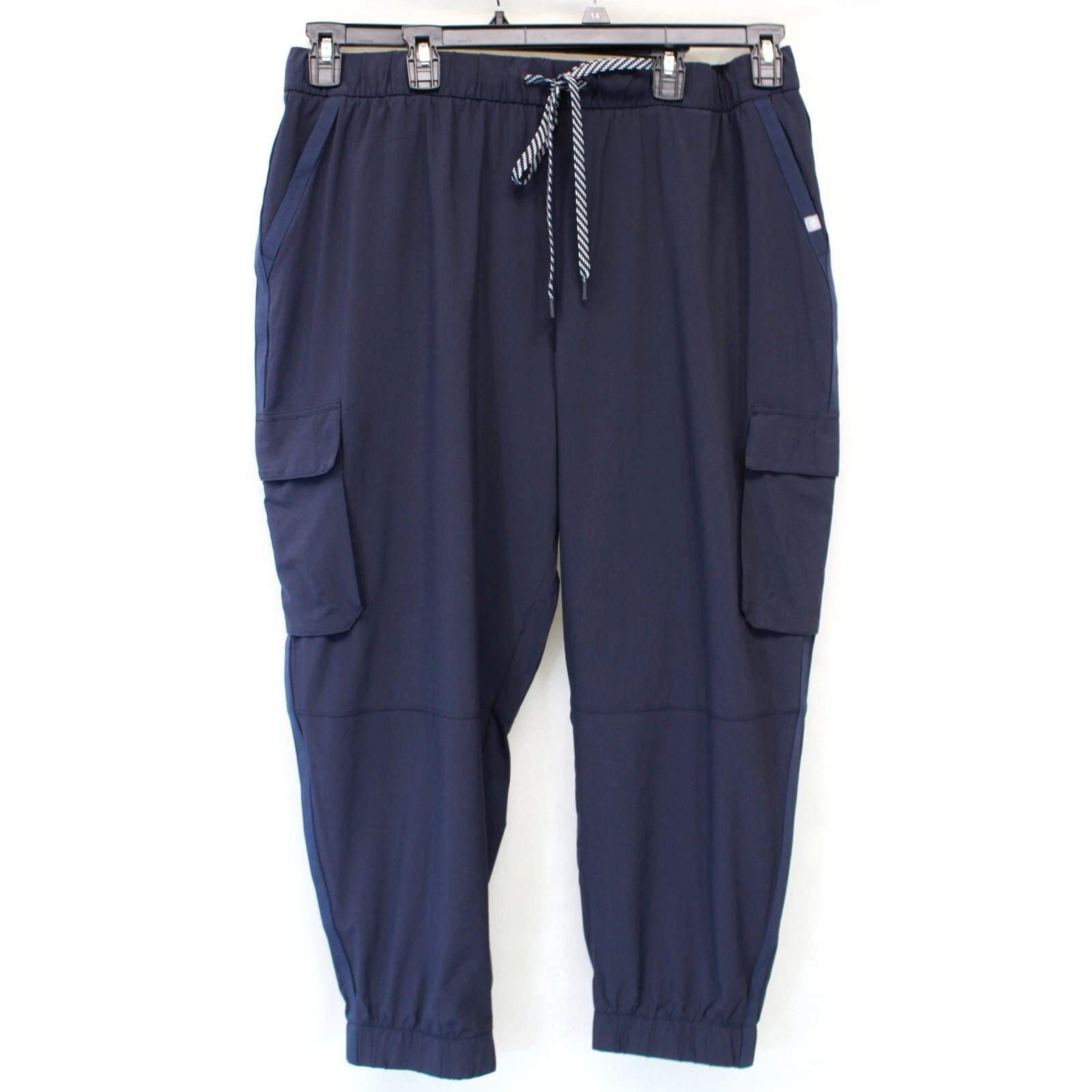 Talbots Plus Navy Blue Stretch Waist Cargo Pants Jogger 1X