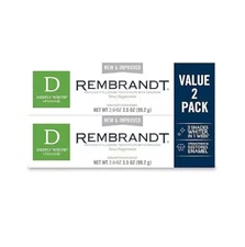 Rembrandt Deeply White + Peroxide Whitening Toothpaste, Peppermint Flavor,
