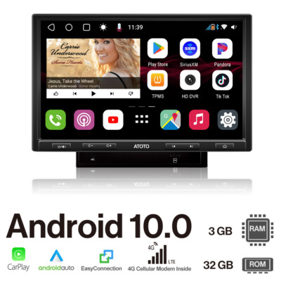 ATOTO S8 Pro 10in Double Din Car Stereo Radio Wireless Carplay