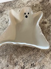 Pottery Barn Stoneware Ghost Serving Bowl Large White-nib-halloween-