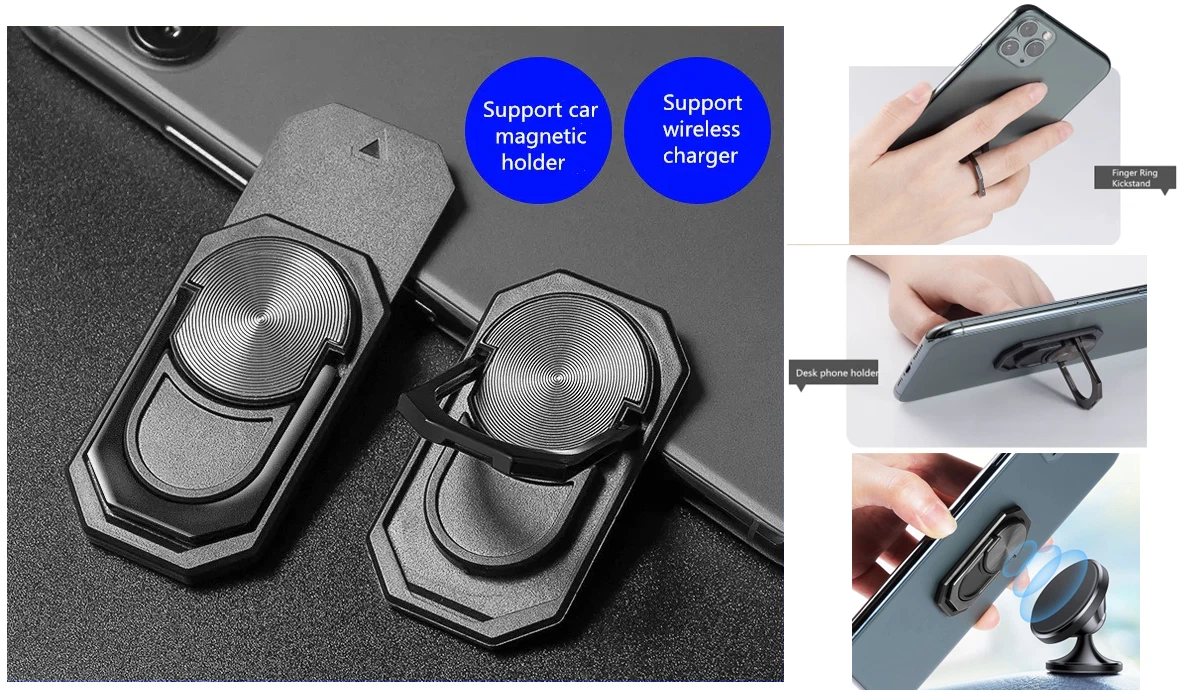 Magnetic Ring Holder Phone, Ring Magnet Support Phone