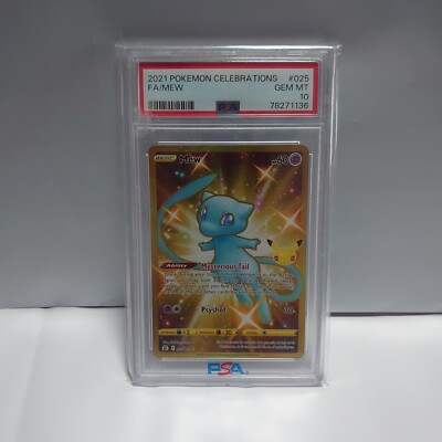 Mew 025/025 Celebrations - Full Art - PSA 10 | eBay