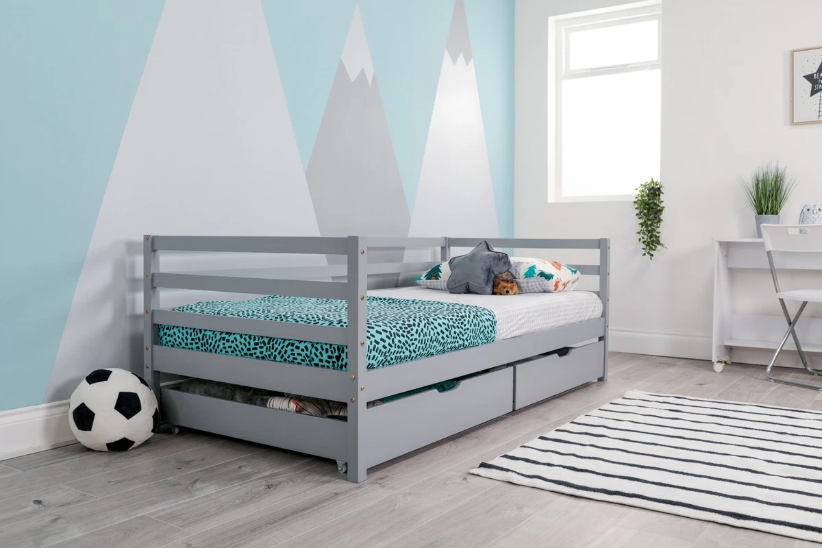 Daybed frame with sale drawers