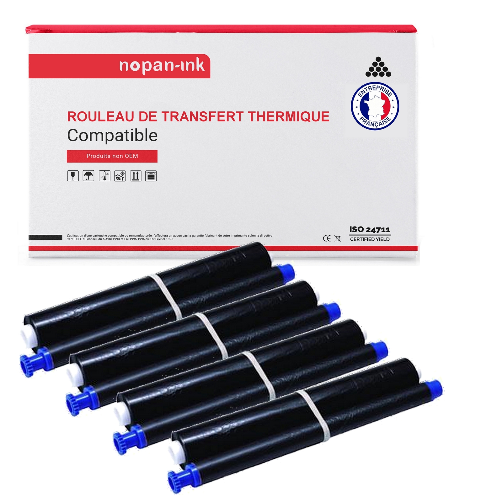 Rouleau thermique KX-FA52X pour Panasonic remplacez votre film de fax usagé sans effort