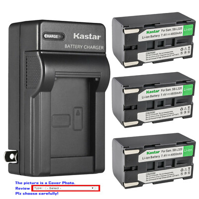 Kastar Battery Wall Charger for Samsung SB-L320 Samsung SC-L906 SCL906 Camcorder