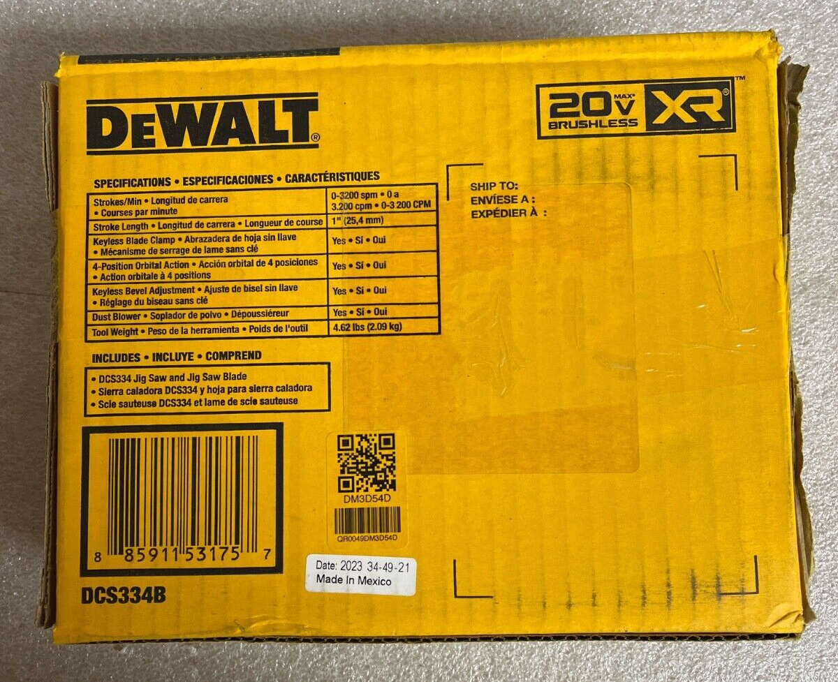 DEWALT DCS334B 20V Max XR Cordless Jigsaw for sale online | eBay DEWALT DCS334B 20V Max XR Cordless Jigsaw for sale online | eBay
