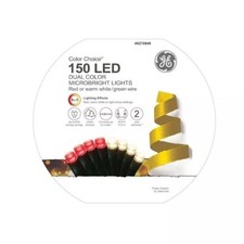 GE Color Choice 150-Count Dual Color Red or Warm White LED MicroBright Light New