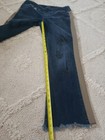 Lissette Size 40 US 10 Pull On Blue Jeans Stretch Side Stripe Black Floral Pants — photo 8