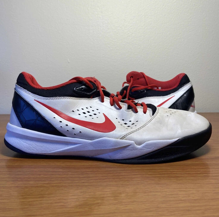 Nike Zoom Attero White Red Black Size 12 Sneakers 555036 101