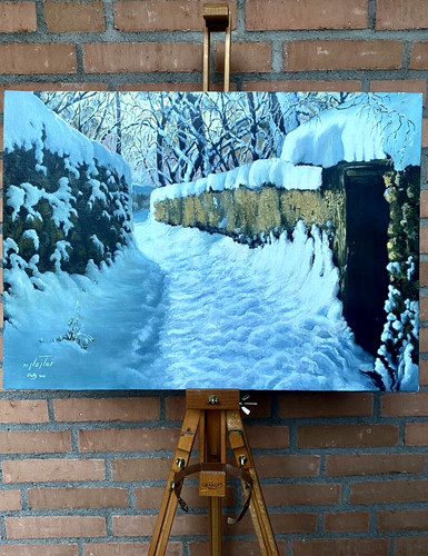 Mid. East Nostalgia Hand-Painting Feat. "A Snowy Day in Kouche Bagh"