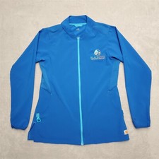 Carhartt Jacket Women Small Blue Force Scrub Thumb Hole Cross Flex Performance