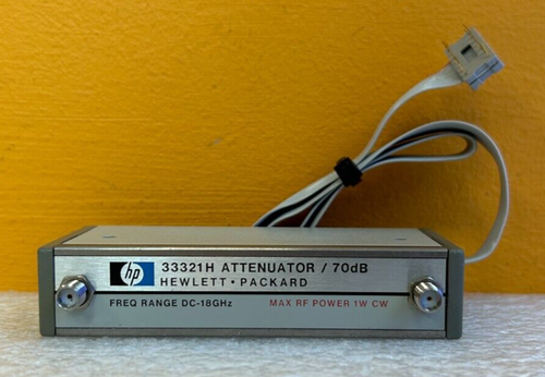 HP/Agilent 33321RC (5086-7815) Attenuatore Passo 70 DB DC-4 GHz SMA + Cavo - Testato