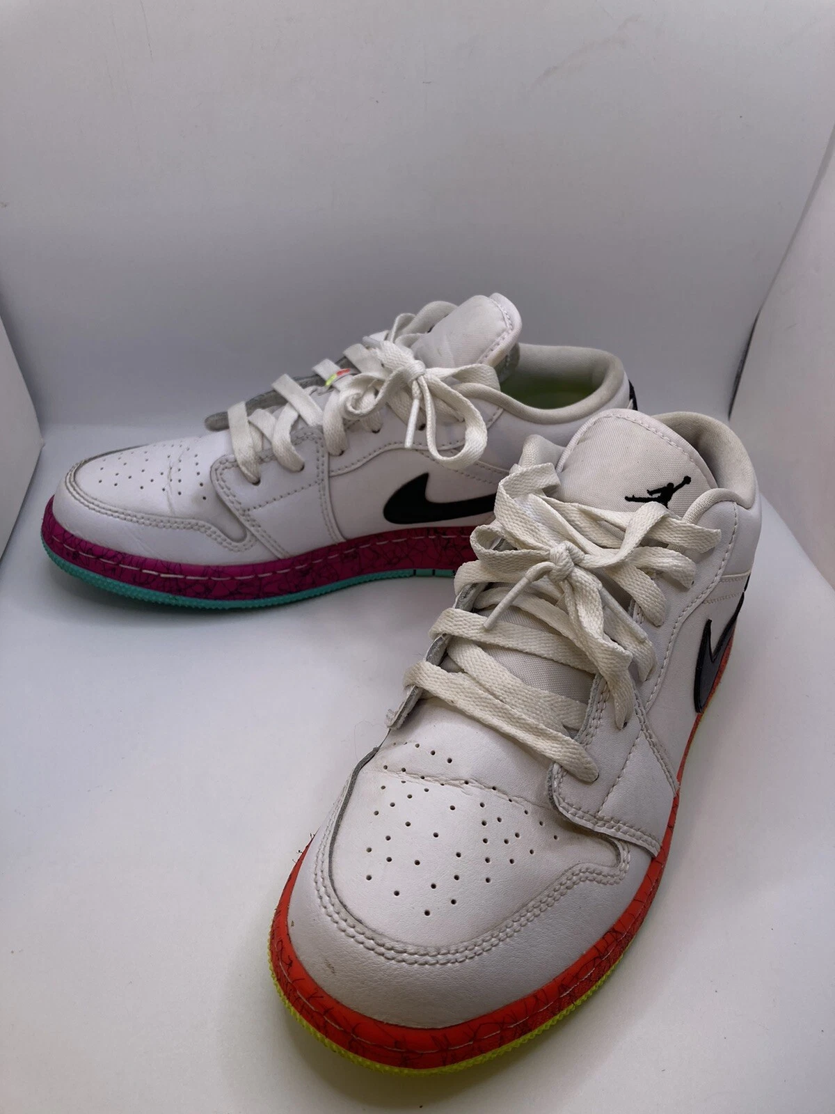 Jordan 1 Low GS Youth 6Y Air Jordan 1 Retro "White Volt Crimson" CV9548 100