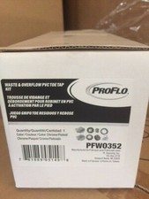 PROFLO PFW0352 Plastic Tub Drain and Overflow Elbows - Chrome NEW