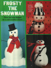 FROSTY THE SNOWMAN 3 DESIGNS CHRISTMAS CROCHET PATTERN INSTRUCTIONS
