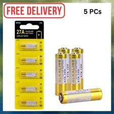 12V 27A A27 Alkaline Battery, V27A LR27A MN27 L828 12V Battery 5-Pack 