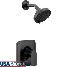 Shower Trim Kit Matte Black 1 Handle Valve Required Watersense Certified New