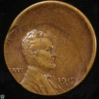 Mint Error: Off Center Strike - 1919-S Lincoln Wheat Cent - Very Fine - Scarce