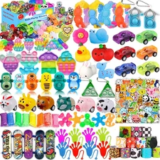 120 Pcs Party Favors for Kids 4-8-12, Pop Fidget Toys, Treasure Box Toys, Classr