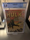 1962 Marvel Origin Hulk #3 CGC 2.0Graded Comic Book-1st Appearance Ringmaster🔥