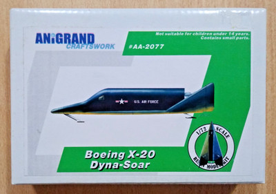 18-2077 ANIGRAND 1:72 Scale BOEING X-20 DYNA-SOAR Resin Model Kit