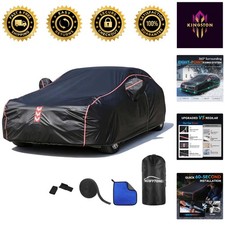 All-weather Protective Car Cover For Sedans 186-193in - Uv Scratch-resistant