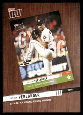 2020 Topps Justin Verlander BTN-4 Best of Topps Now Houston Astros