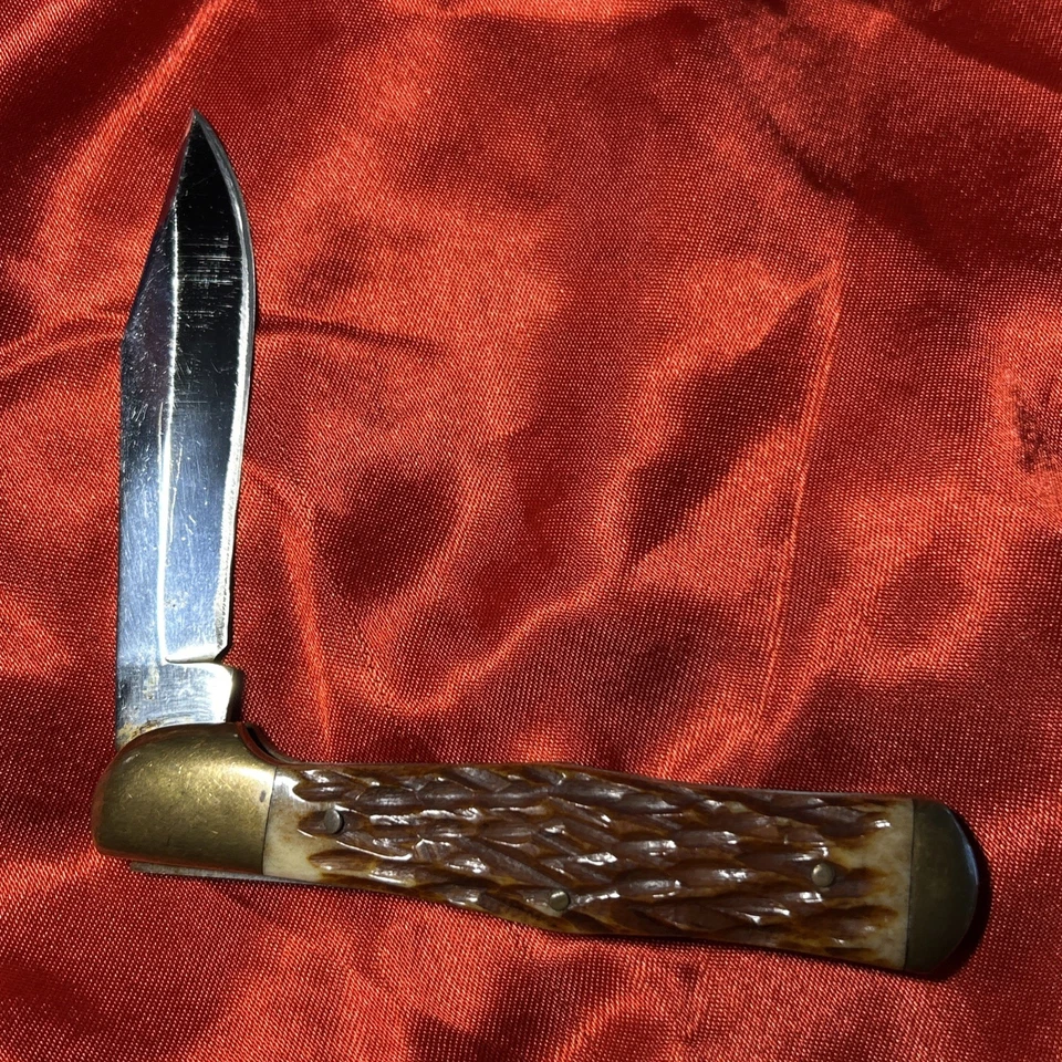 Vintage Parker Frost Japan Knife 3-7/8" Closed Jigged Bone Stallion MINT - Image 2 of 4