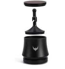 Blind Espresso Shaker 58mm with Walnut Lid | Magnetic Dosing Cup for 58 mm