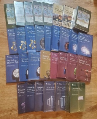 The Great Courses Educational Books DVDs CDs Lot - History Science Business 