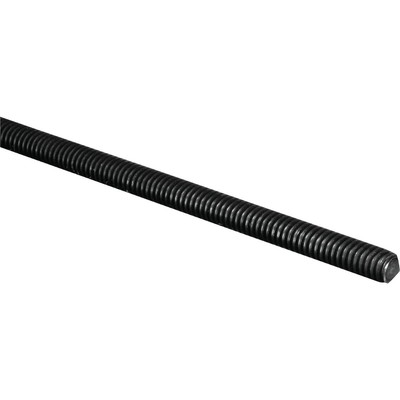 Hillman Steelworks 1/4 In. x 3 Ft. Hardened Steel Threaded Rod 11052 HILLMAN