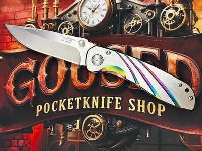 [1222] C.Jul.Herbertz Taschenmesser Ganzstahl Rainbow Framelock Deep Carry