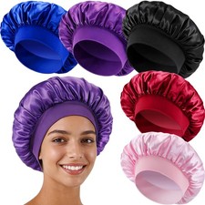 Gdotmely 5 Pack Satin Bonnet, Bonnet Hair for Multicolor