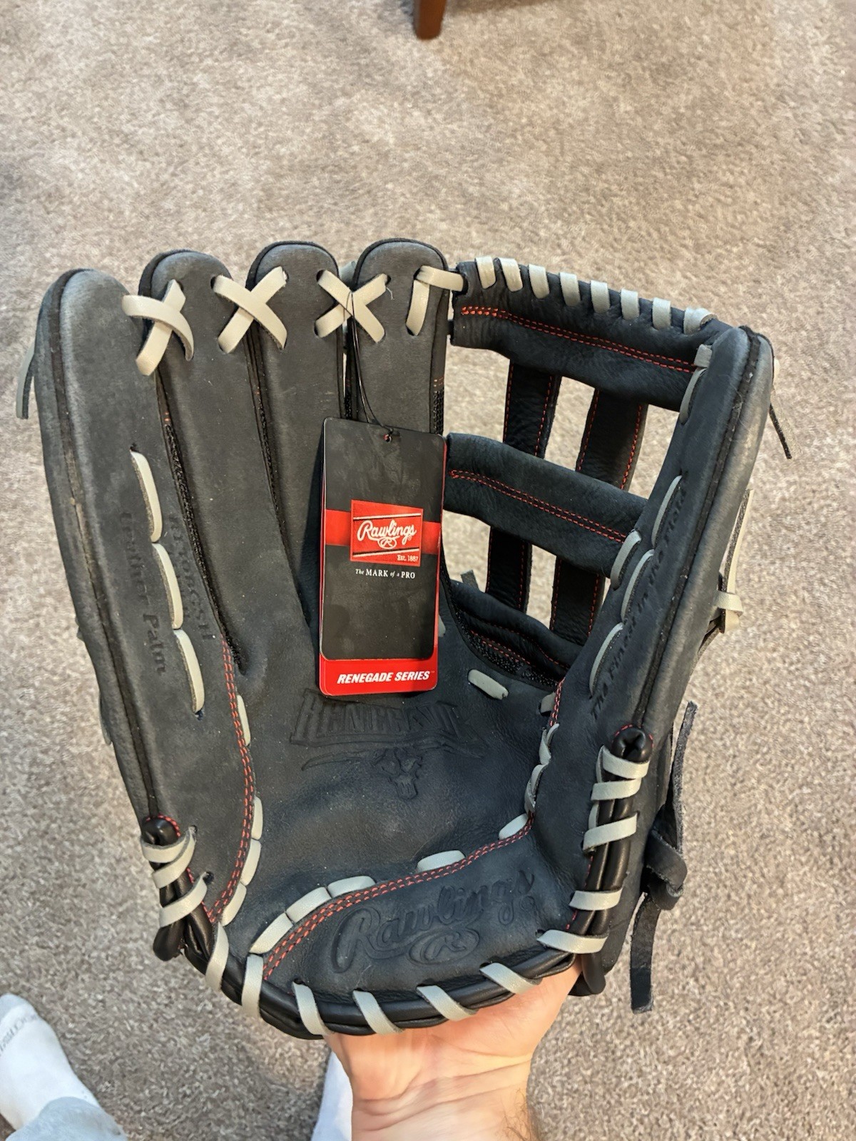 Rawlings Renegade R130BGSH Left Hand Throw Mesh Back Leather