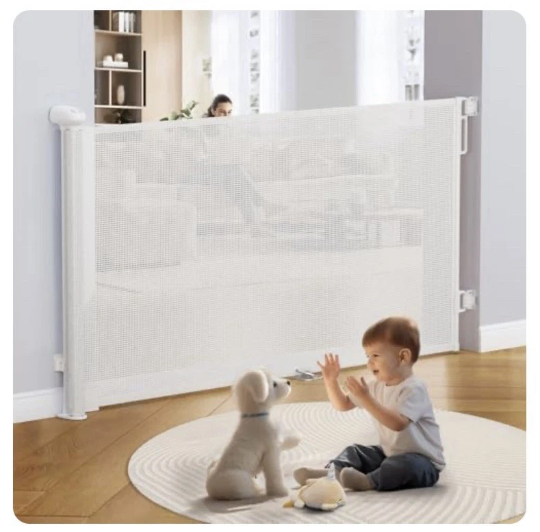 Vamector Retractable Mesh Baby/Dog Gate, Extends to 72" Wide 34" Tall
Opens in a new window or tab