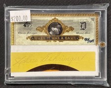 2006 Upper Deck SP Legendary Cuts Charlie Gehringer Cut Autograph Auto 50/64