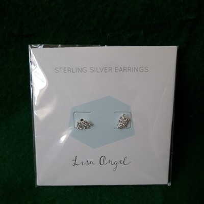 Lisa Engel Sterling Silber Krone Ohrringe Neu im Paket