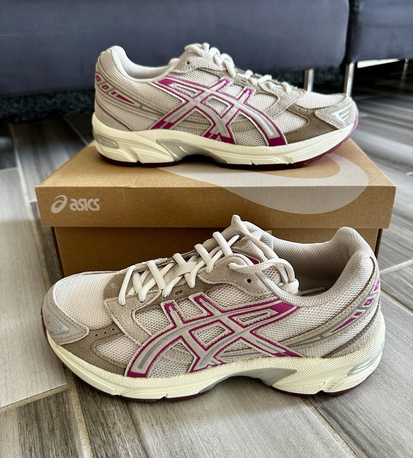 Women's ASICS GEL-1130 Shoes - Oatmeal Peyote 1202A527-250 - 100% AUTHENTIC