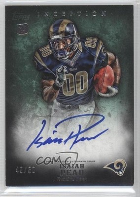 2012 Topps Inception Rookie Auto Green 49/50 Isaiah Pead #126 Auto 0o9