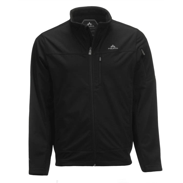 Pnuma Outdoors Garrison Jacket, Windproof, Water-Resistant, Black (GA-JK-MT)