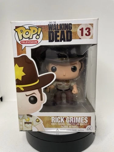 Funko Pop! Vinyl The Walking Dead TWD Rick Grimes #13 Figure With Pop Protector
