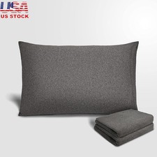 Super Stretchy Soft Microfiber Pillowcases 2 Pack Easy Care Envelope Closure New