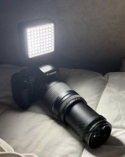 Canon EOS Rebel T3 With Lens And Light