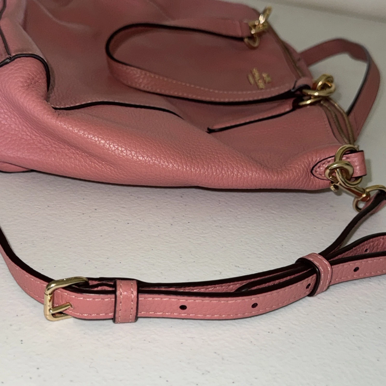 Coach F31077 piccolo Kelsey vintage pelle rosa ciottoli con tracolla Ditsy