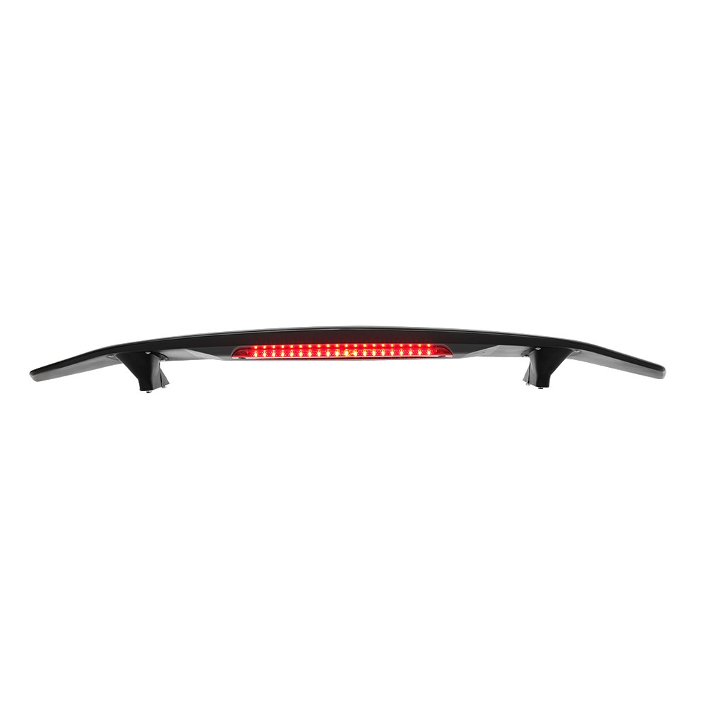For Maserati GranTurismo 52" GT Rear Wing Spoiler Matte Black w/ Led Brake Light